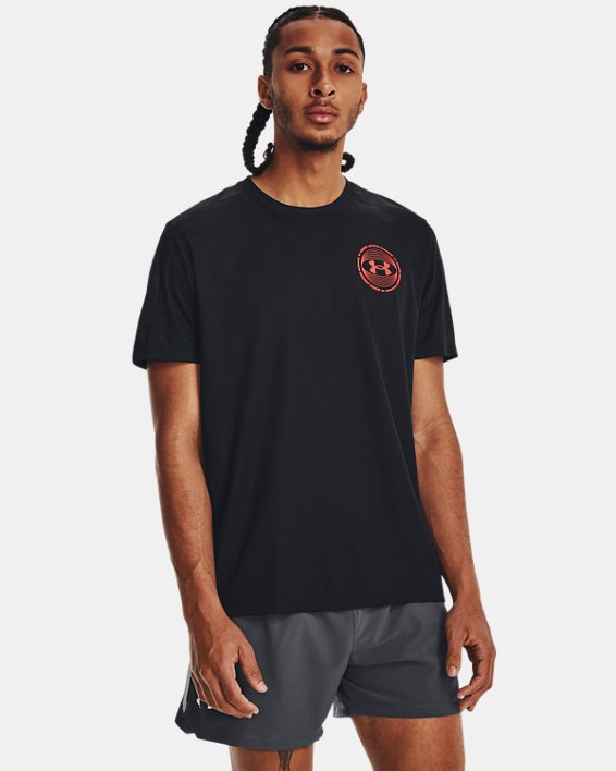 Men's UA Speed Stride Spot T-Shirt, Black, pdpMainDesktop image number 0